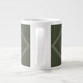Mug moderne Moss Green personnalisable (Dos)