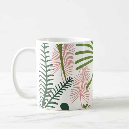 Mug Moderne Motif Floral Folio (Gauche)