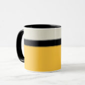Mug Moderne moutarde Jaune Argent Gris Noir Gris (Devant gauche)