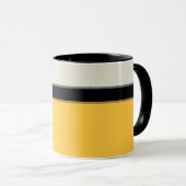 Mug Moderne moutarde Jaune Argent Gris Noir Gris (Devant droit)