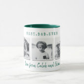 Mug Moderne multi photo meilleur papa fête des pères c (Centre)