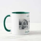 Mug Moderne multi photo meilleur papa fête des pères c (Gauche)