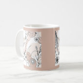 Mug Moderne Neutre Boho Brown esthétique (Devant gauche)