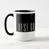 Mug Moderne noir & blanc Meilleur GRANDAD Jamais Trave (Gauche)