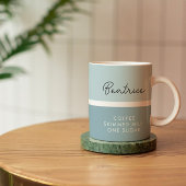 Mug Moderne Nommé Consommation Préférence Classique