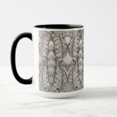 Mug moderne orné argent (Gauche)