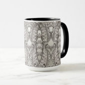 Mug moderne orné argent (Devant droit)