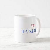 Mug Moderne Paris France Texte Unique Design (Devant droit)