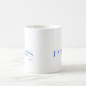 Mug Moderne Paris France Texte Unique Design (Centre)