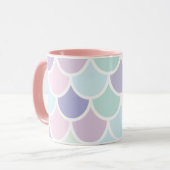 Mug Moderne Pastel Jolie Sirène Motif Nom (Devant gauche)