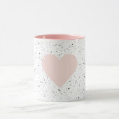 Mug Moderne Pastel Rose & Coeur Beau Cadeau (Centre)