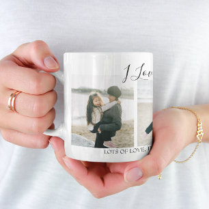 Mug Moderne personnalisé Je t'aime maman   3 Photo