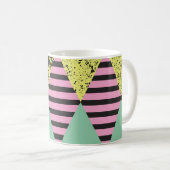Mug Moderne Rhombus : Style Abstrait Sans Couche. (Devant droit)