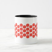 Mug Moderne Rouge et Noir Gras Points (Centre)