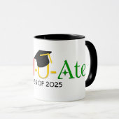 Mug Moderne Rouge Vert Jaune (Devant droit)