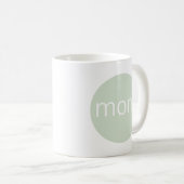 Mug Moderne Sage Green Maman (Devant droit)