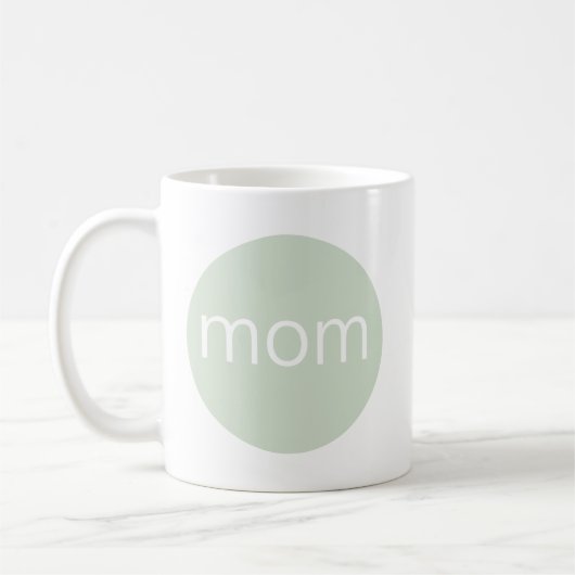 Mug Moderne Sage Green Maman (Gauche)
