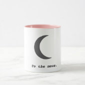 Mug Moderne simple à la citation de la lune (Centre)