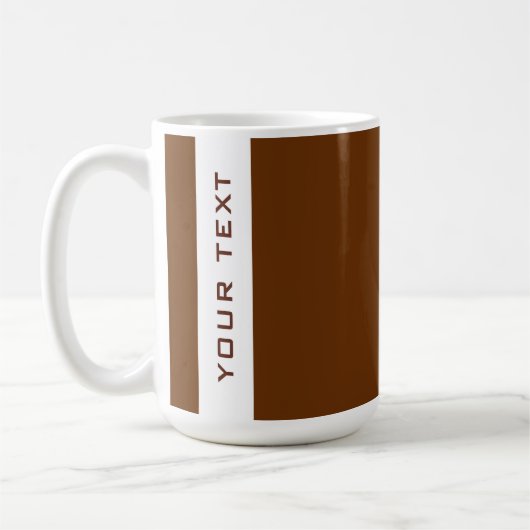 Mug Moderne Simple Design Modèle Nom ou Texte Grand (Gauche)