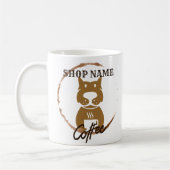 Mug Moderne Simple DOG Café Café Café Thé (Gauche)