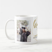 Mug Moderne Simple élégant Graduation or Casquette Scr (Gauche)