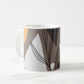Mug Moderne simple forme un design motif sans soudure. (Devant gauche)