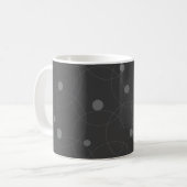 Mug Moderne, simple, ludique, amusant motif de cercles (Devant gauche)