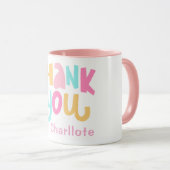 Mug Moderne Simple minimaliste Merci chic (Devant droit)