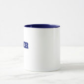Mug Moderne simple Monogramme nom personnalisé (Centre)