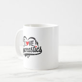 Mug Moderne tendance J'aime la gymnastique (Devant gauche)