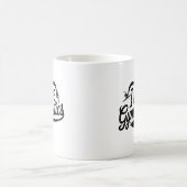 Mug Moderne tendance J'aime la gymnastique (Centre)