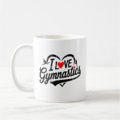 Mug Moderne tendance J'aime la gymnastique (Gauche)