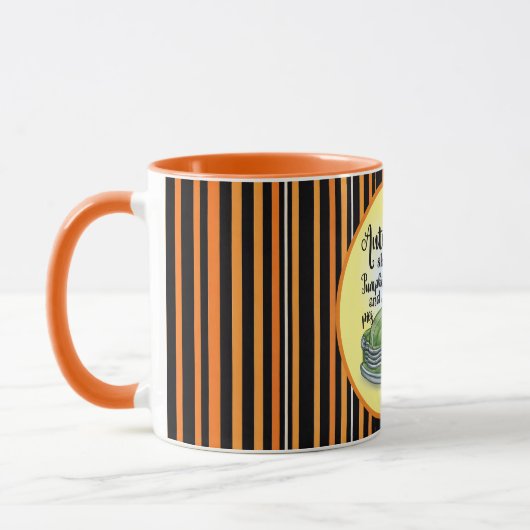 Mug Moderne Thanksgiving Belle collection d'automne (Gauche)