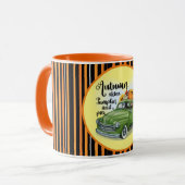 Mug Moderne Thanksgiving Belle collection d'automne (Devant gauche)