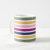 Mug Moderne Trending Striped Christian PSALM 46:10 (Devant gauche)