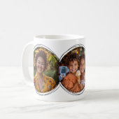 Mug Moderne Trois Photos Collage Blanc C00 Maman Mère (Devant gauche)