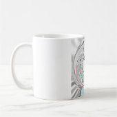 Mug Moderne Urban Ash Gris Flora Abstrait Motif Art (Gauche)