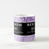 Mug Moderne violet "Meilleure maman jamais" Mère Appré (Centre)