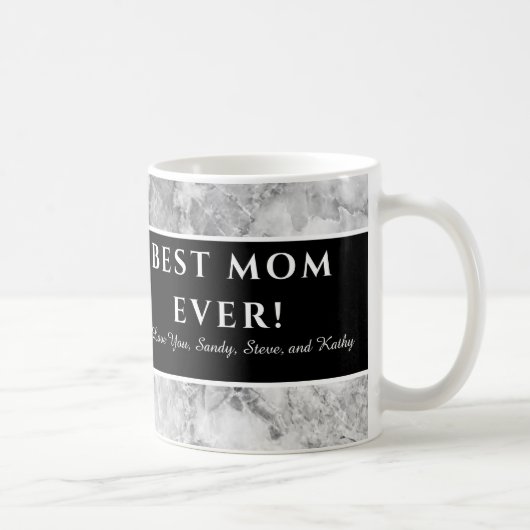 Mug Moderne violet "Meilleure maman jamais" Mère Appré (Droite)
