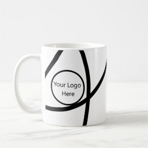 Mug moderne votre logo ici Minimaliste Abstrait