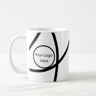 Mug moderne votre logo ici Minimaliste Abstrait