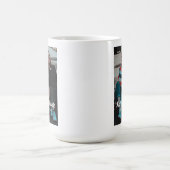 Mug Moderne White Heart Meilleur Ami Photo (Centre)