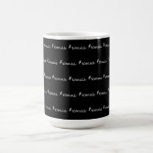 Mug Moderne XMAS Cool motif noir et blanc (Centre)