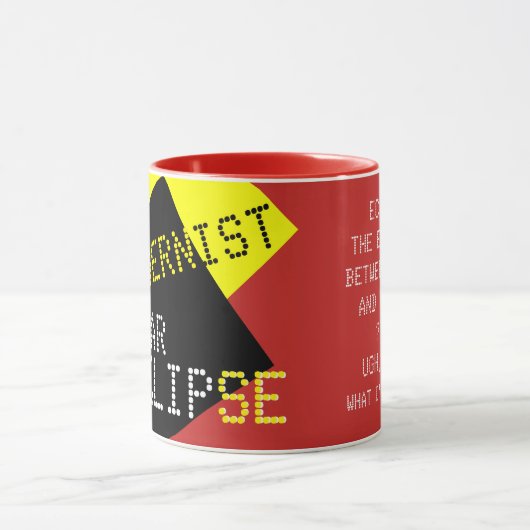 Mug Modernist Solar Eclipse Funny personnalisable (Centre)