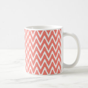 Mug Modes asiatiques saumons Ikat Chevrons