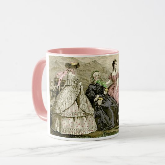 Mug Modes victoriennes vintage (Devant gauche)