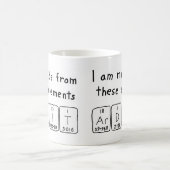 Mug Modifier la taille du nom de table périodique (Centre)