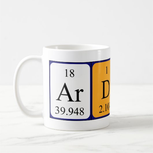 Mug Modifier la taille du nom de table périodique (Gauche)