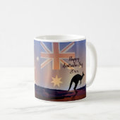 Mug Modifier le drapeau texte Kangaroo Australia Day (Devant droit)