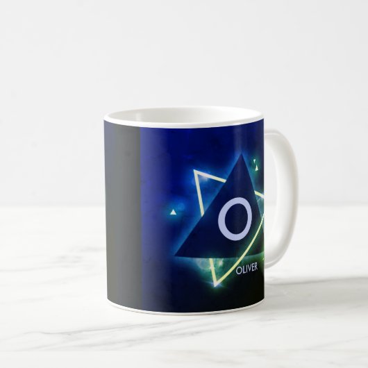 Mug Modifier le nom d'ajout initial Angle d'espace ble (Devant droit)